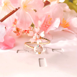 ふんわりピンク桜と春色ring 5枚目の画像