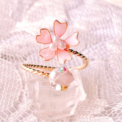 ふんわりピンク桜と春色ring 1枚目の画像