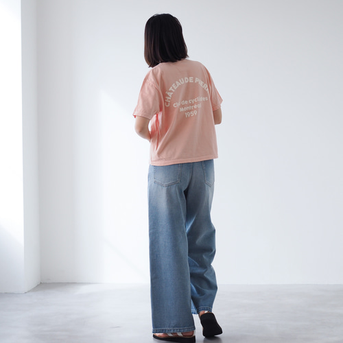 肩あき衿つきポコポコ半袖Tシャツ(150 オフシロ): トップス