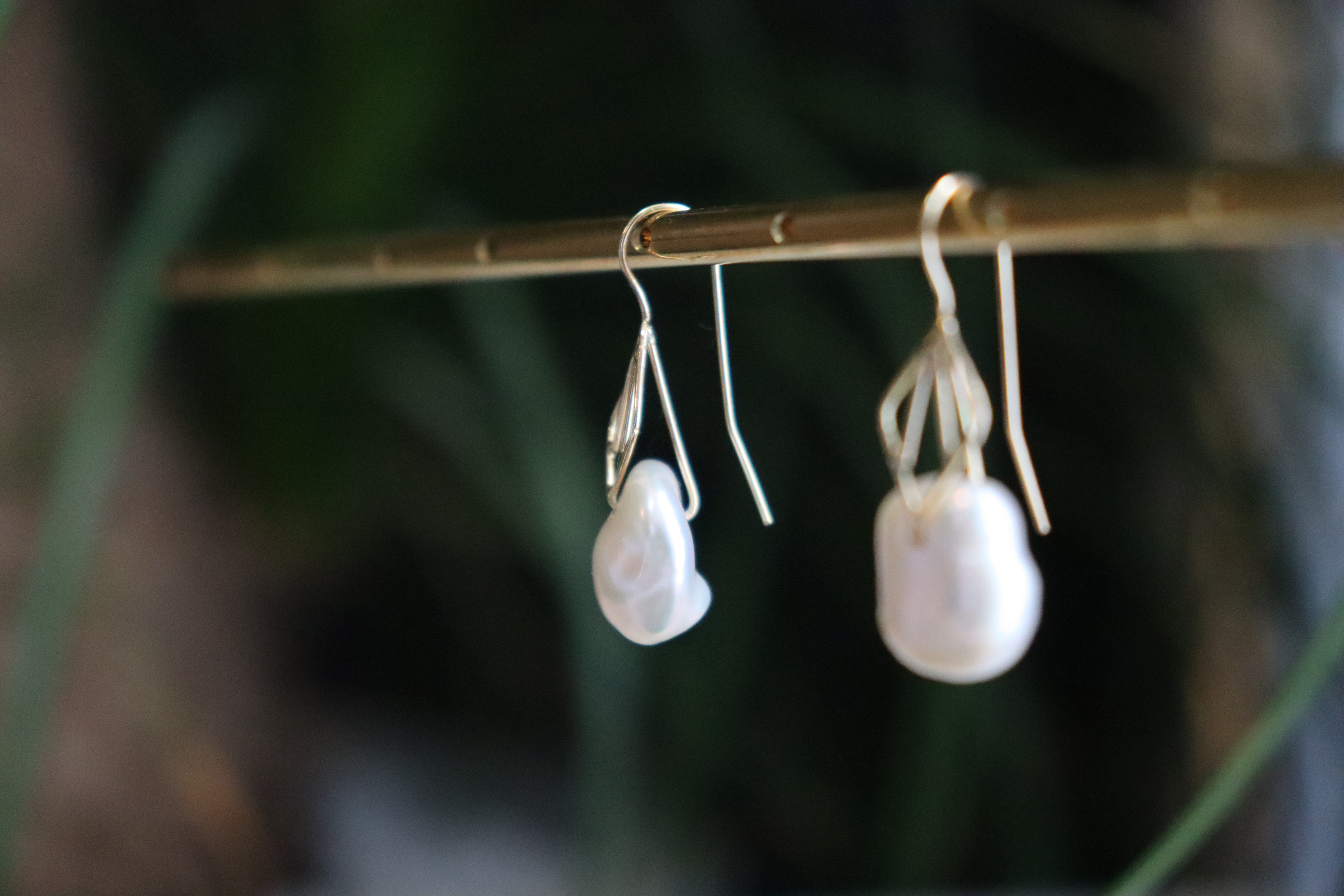 《k18YG》淡水バロックパール フックピアス/coquille series