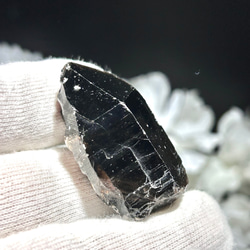天然未加工石　モリオン（黒水晶）　レムリアン　ポイント　約41ｍｍ　チベット産　原石　天然石インテリア・置物として 4枚目の画像