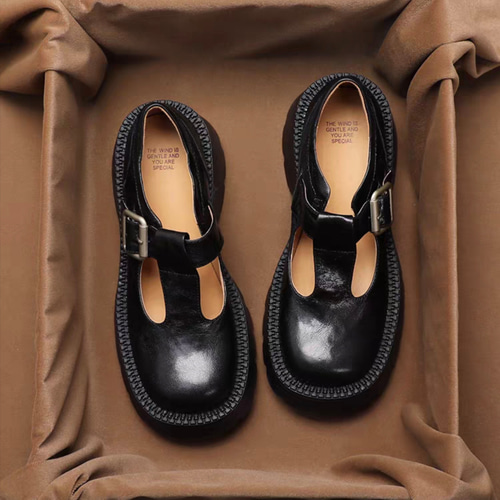 【極美品】Finn Comfort メリージェーン 本革 厚底 38(24.5) 大人気な優秀すぎるメリージェーンシューズ 本革メリージェーン