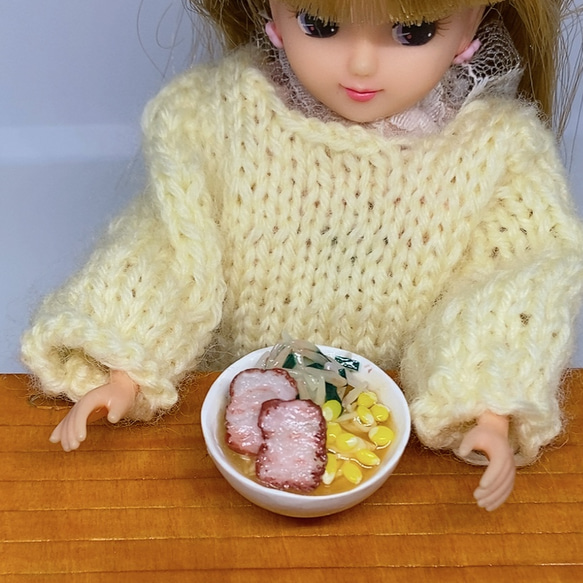 もやしたっぷり　みそラーメン（ラーメンシリーズ）　ミニチュア 8枚目の画像