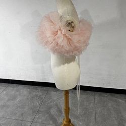 婚紗淺粉色露肩Tasuki顏色調整尺寸可調式禮服安排顏色變更 第3張的照片