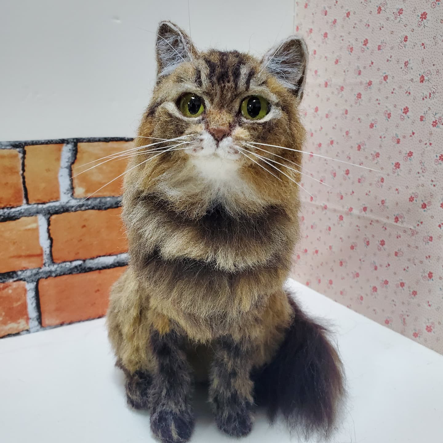 [羊毛フェルト]　うちの子　オーダーメイド　ハンドメイド　ペットロス　羊毛フェルト猫