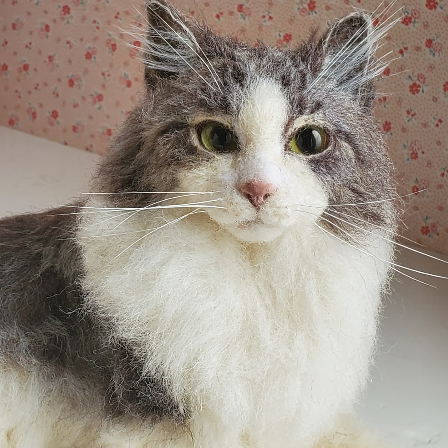 羊毛フェルトオーダーメイド、受注制作、羊毛フェルト犬、ペットロス