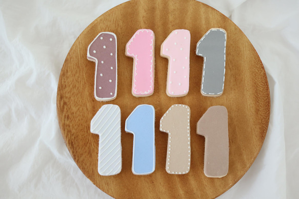 くまさん　わんちゃんおやつプレートクレイケーキ　ハーフバースデー　1/2 誕生日ケーキ　撮影アイテム　 10枚目の画像