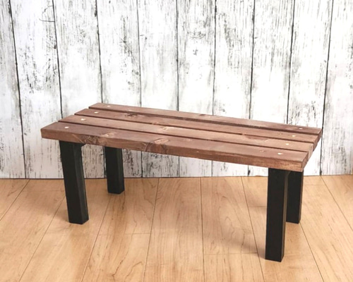 スタイリッシュな/古材風/プランタースタンド/フラワースタンド/ウォルナット スタイリッシュな/古材風/プランタースタンド/フラワースタンド