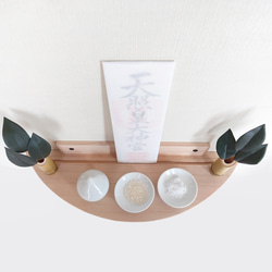 神棚 神具用 タイプ 国産 桐 キリ シンプル 軽い 札立て 3枚目の画像