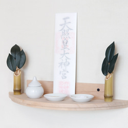 神棚 神具用 タイプ 国産 桐 キリ シンプル 軽い 札立て 2枚目の画像