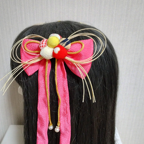 少し豊富な贈り物 ツインテール 髪飾りピンク 卒業式髪 卒業式リボン リボンピンク ヘアアクセサリー