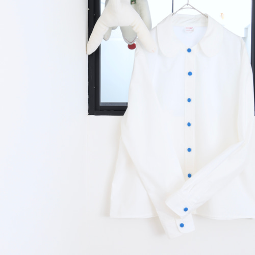 【あっちゃん】colette malouf　シルクリボン&ウィム白シャツ 21251013080_824db3b955c8b6e6d5