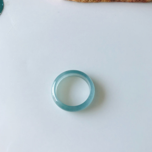 [R35-009］翡翠　くりぬき　リング　天然石　グアテマラ産　10号　指輪 R138-004］ ジェイド JADE ヒスイ 本翡翠 くりぬき リング