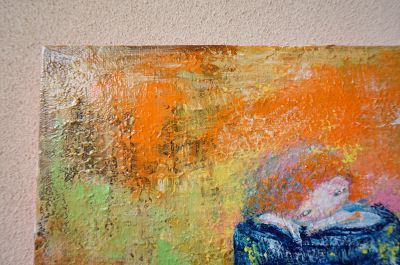 【coffee cup】＃原画＃イラスト＃ヒーリングアート＃キャンバス＃癒し＃コーヒーカップ＃子供#幸せ＃あたたかい 3枚目の画像