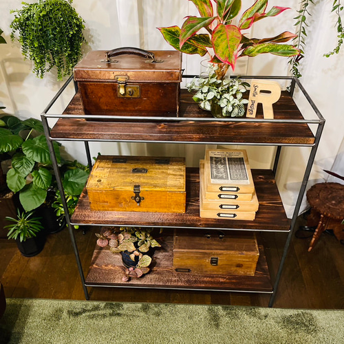 アイアン3段シェルフ アイアンラック オーダーメイド ハンドメイド