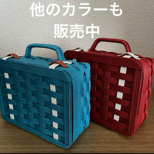 ミニサイズ トランク型小物入れ 青 フリーボックス・小物入れ