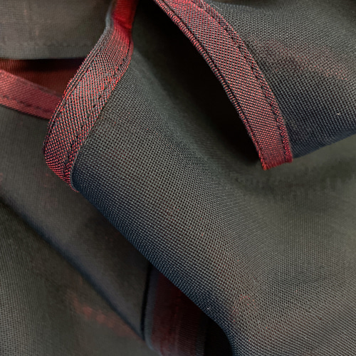 紗着物 スクエア変型ジレ 着物リメイク カーディガン ドレープ