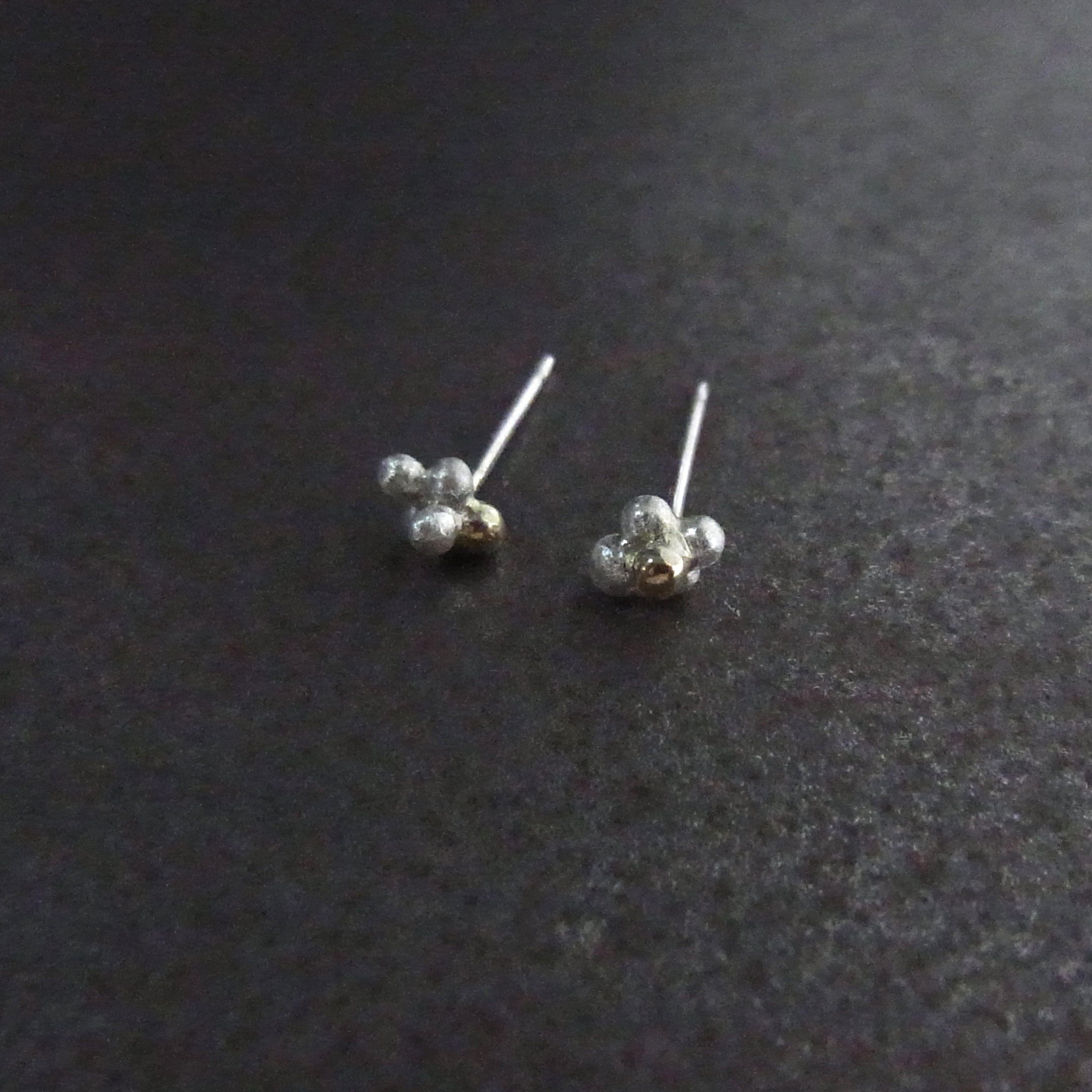 つきみピアス　/　SV925　K18YG