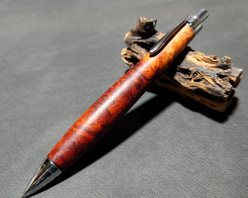 ウッドペンクラフト シャープペンシル　花梨紅白 花梨紅白 ウッドシャープペンシル【送料・ギフトボックス無料・当日