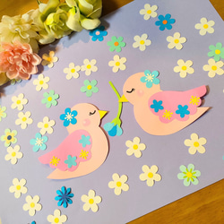 ラミネート可 写真 色紙 手紙 壁面 アルバム 飾り パーツ ～ネモフィラ