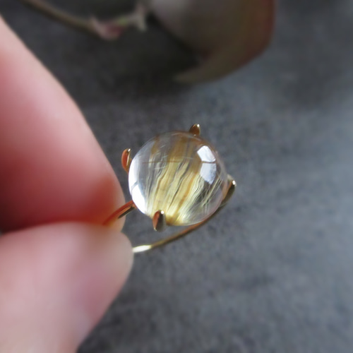 ゴールドエンジェルヘアルチル　くりぬきリング　17号 ゴールドエンジェルヘアルチルくりぬきリング17号