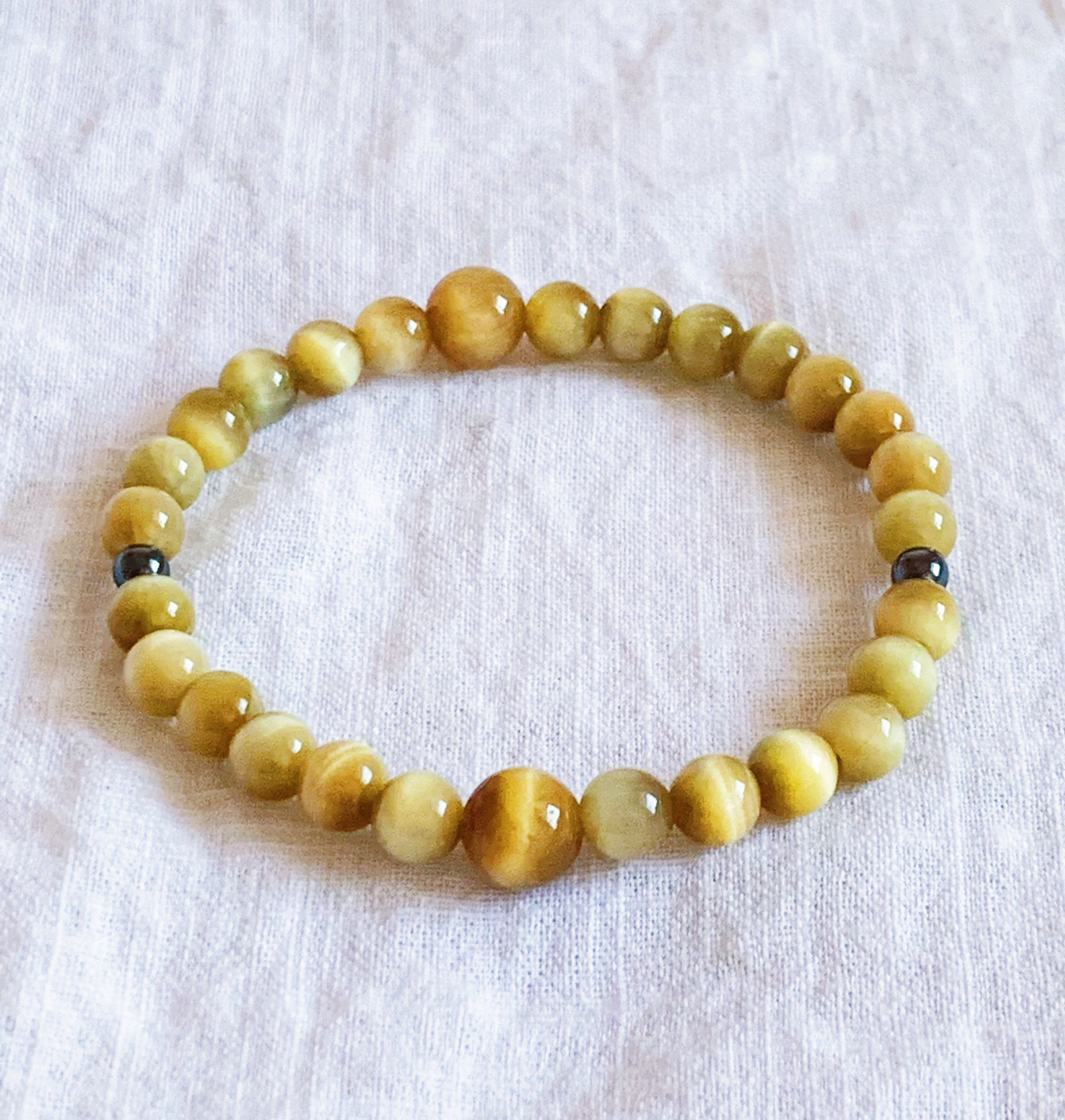 【上質】ゴールデンタイガーアイ天然石ブレスレット