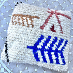 ポンポン ブランケット 毛布 ラグ pompom blanket ブルー 大 その他