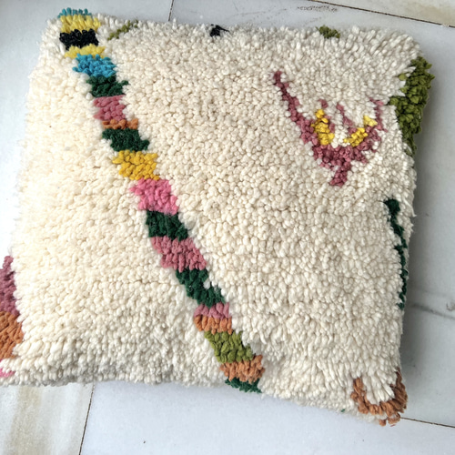 モロッコ　アジラル　クッション　クッションカバー　プフ　ラグ 179 モロッコ アジラル クッション クッションカバー プフ ラグ 179