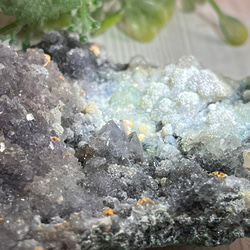 幸運の石✿*:・フラワー パープルカルサイト　ラフストーン　原石　クラスター 3枚目の画像