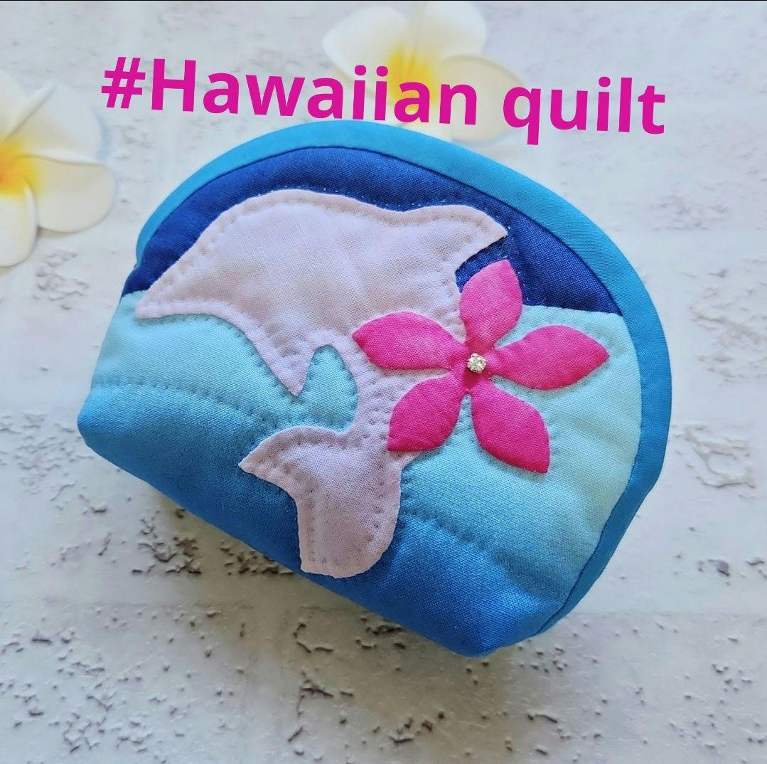 キャシーマム　ハワイアンキルト キット　波とイルカ　キャシー中島