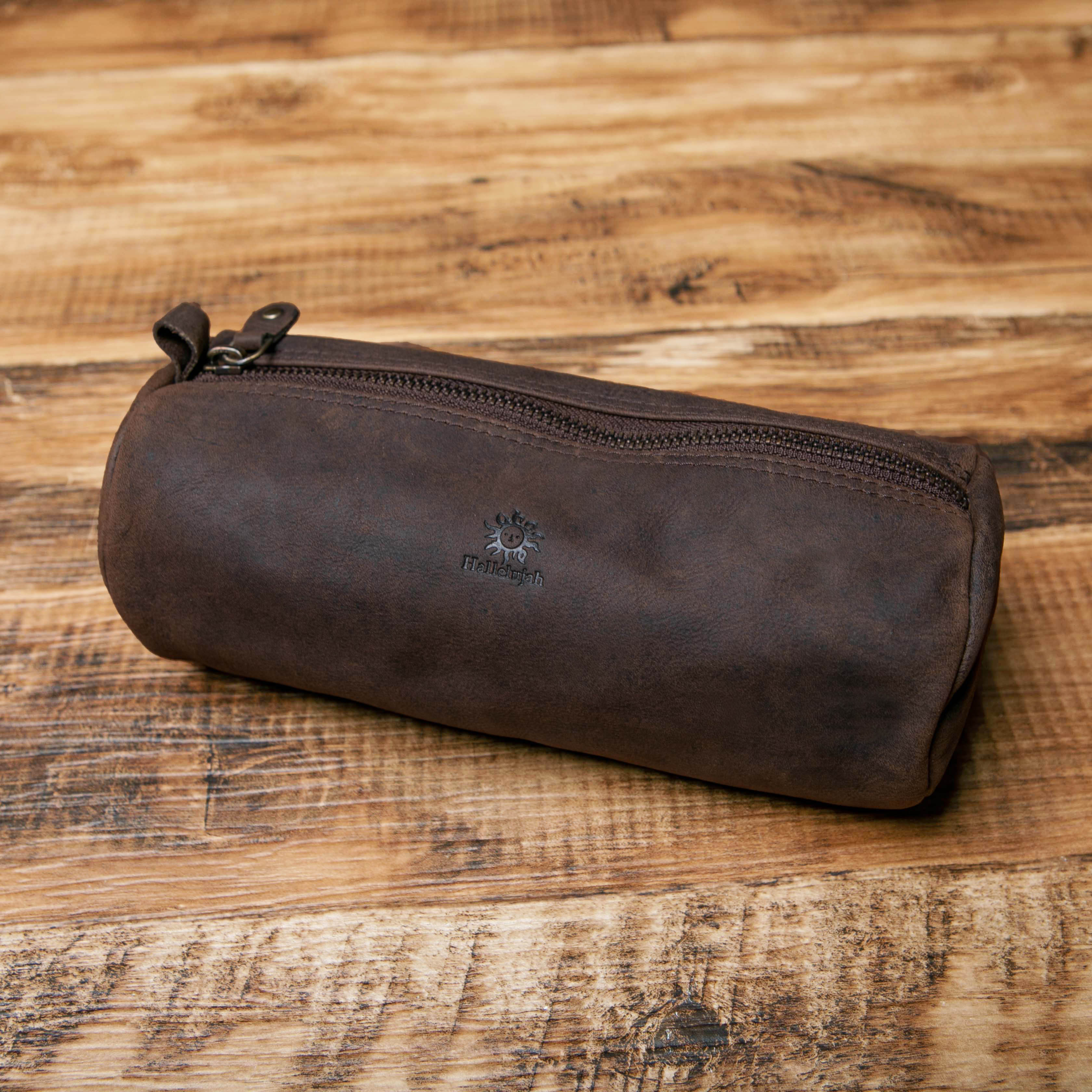 在庫限りの特選SALE】本革 ビッグペンケース（ポーチ）大容量 メンズ