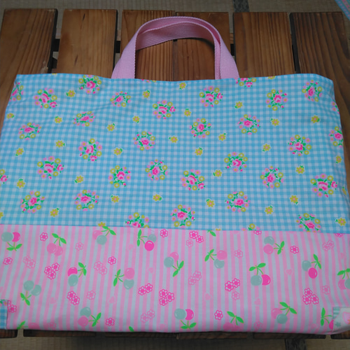 入園入学準備ピンクスpinks　手提げ　レッスンバック　女の子絵本袋パッチワーク 入園入学準備ピンクスpinks 手提げ レッスンバック 女の子絵本袋