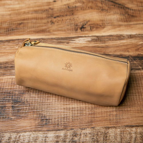 genten キャメル　レザー ポーチ　牛革 genten キャメル レザー ポーチ 牛革 ポーチ 新型｜革財布