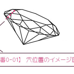 人工合成ジルコン石　ライトジュエリー級高輝度　２個セット販売　ハンドメイド素材 2枚目の画像