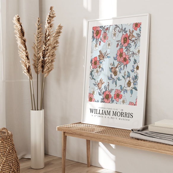 エレガント ヴィンテージ花柄アート ウィリアム・モリス インテリアポスター 海外アート 2枚目の画像