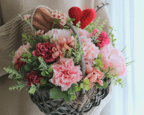 ピンクカーネーションアレンジメント カーネーションピンクアレンジメント | FLOWER SHOP 花てまり