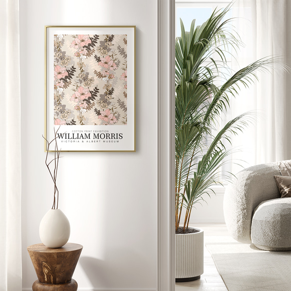 優雅的花卉牆藝術威廉莫里斯室內海報外國藝術/5346 第3張的照片