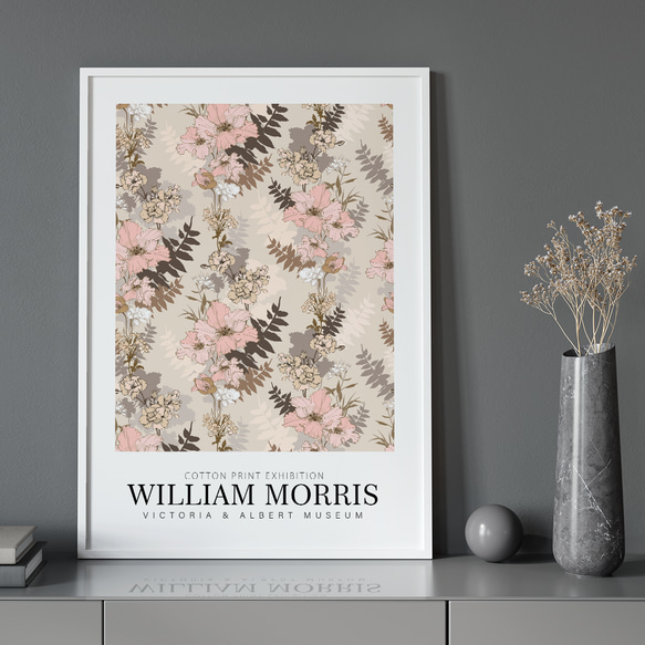 優雅的花卉牆藝術威廉莫里斯室內海報外國藝術/5346 第6張的照片