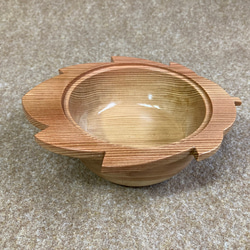 木製（杉.すぎ）子供用食器.おやつボウル.菓子鉢.ウレタンニス(食品衛生法適合）おつまみ皿 3枚目の画像