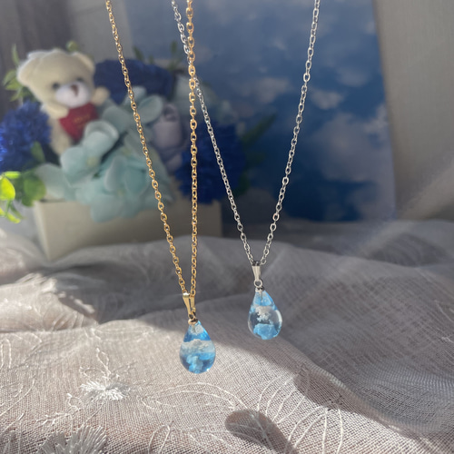 青色装飾ペンダント ネックレス 楽天市場】『True Triangle MINI』 ガラスアクセサリー