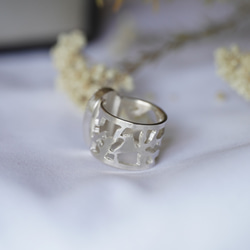 [送料当方負担] SV925 Pear B Onyx Arabesque Ring(RAR10SV_BO#14.5) 5枚目の画像