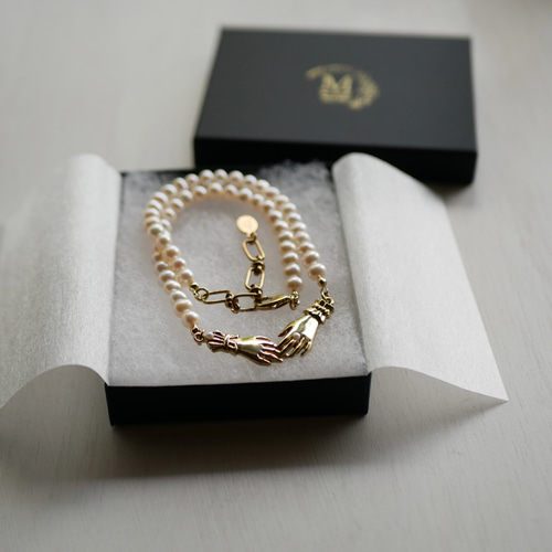 ネックレス【Lady hand vintage chain/brass】アンティーク ネックレス【Lady hand vintage chain/brass】アンティーク