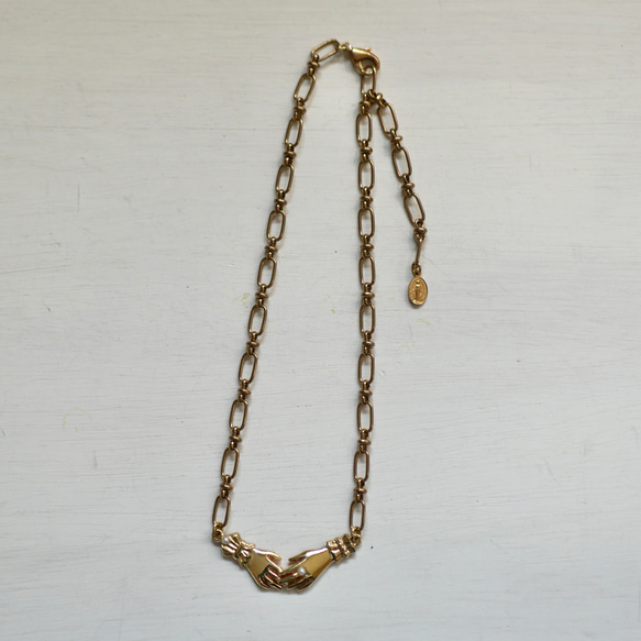 ネックレス【Lady hand vintage chain/brass】アンティーク　ヴィンテージ　手　ハンド 7枚目の画像