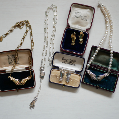 ネックレス【Lady hand vintage chain/brass】アンティーク ネックレス【Lady hand vintage chain/brass】アンティーク