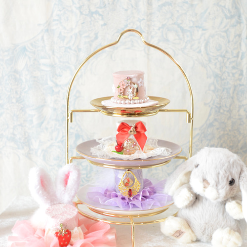 ♥️handmade♥️　バスケットBOX　つけま！帽子うさ ♥️handmade♥️ バスケットBOX つけま！帽子うさ カスミソウ花束