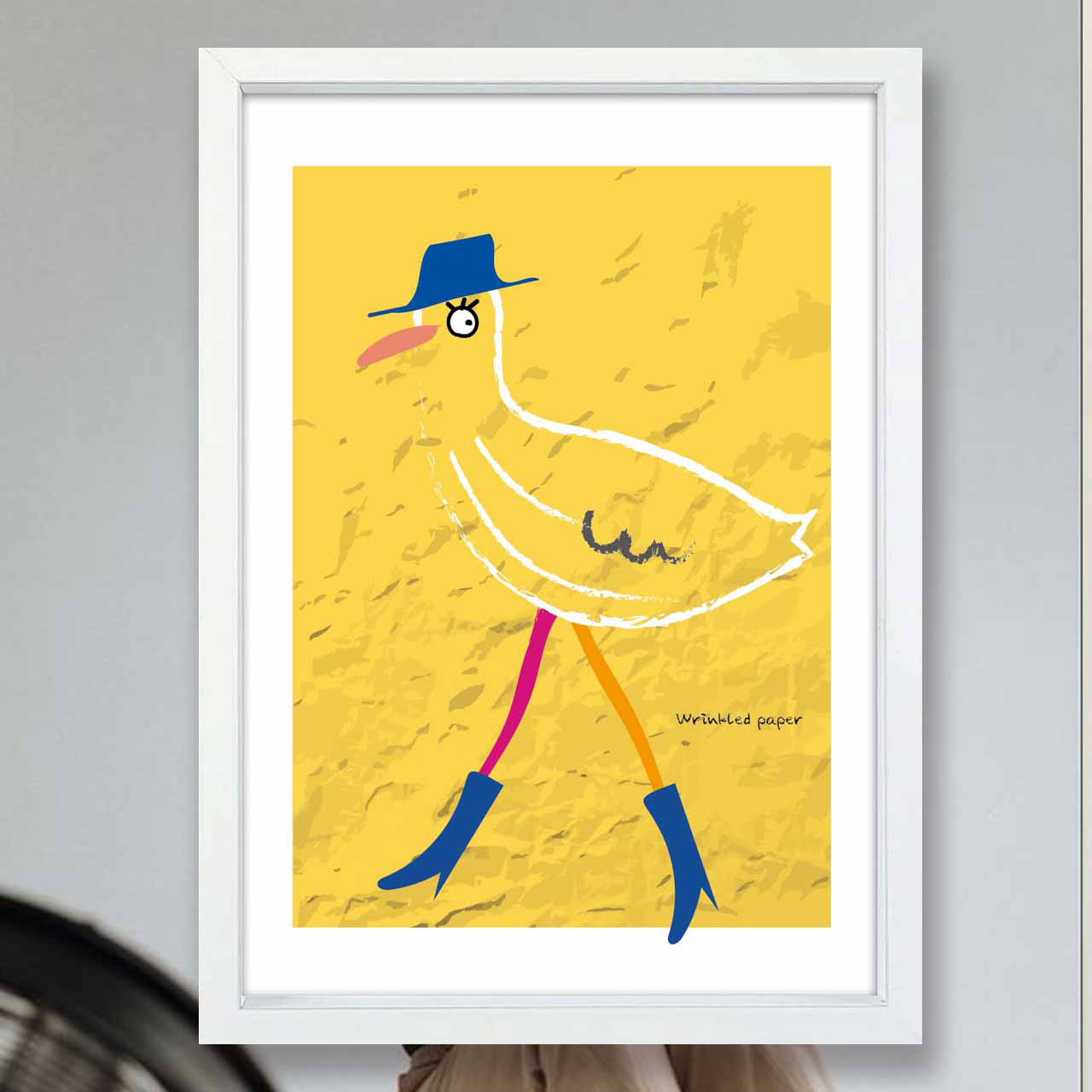 Stylish 　鳥　イラスト　ポスター　A4 A3 A2 A1　アート  　アートポスター　sei検索新着順　2484