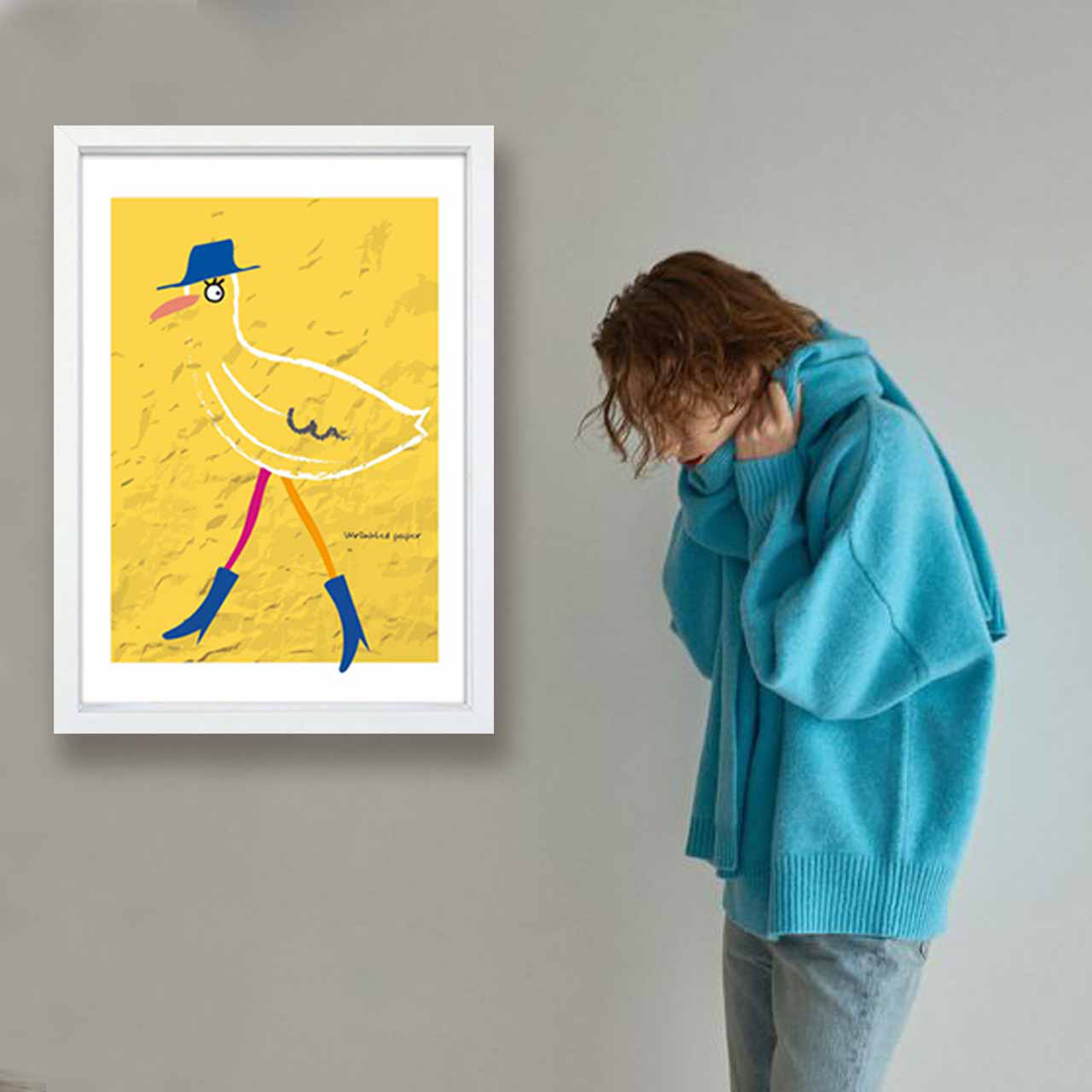 Stylish 　鳥　イラスト　ポスター　A4 A3 A2 A1　アート  　アートポスター　sei検索新着順　2484