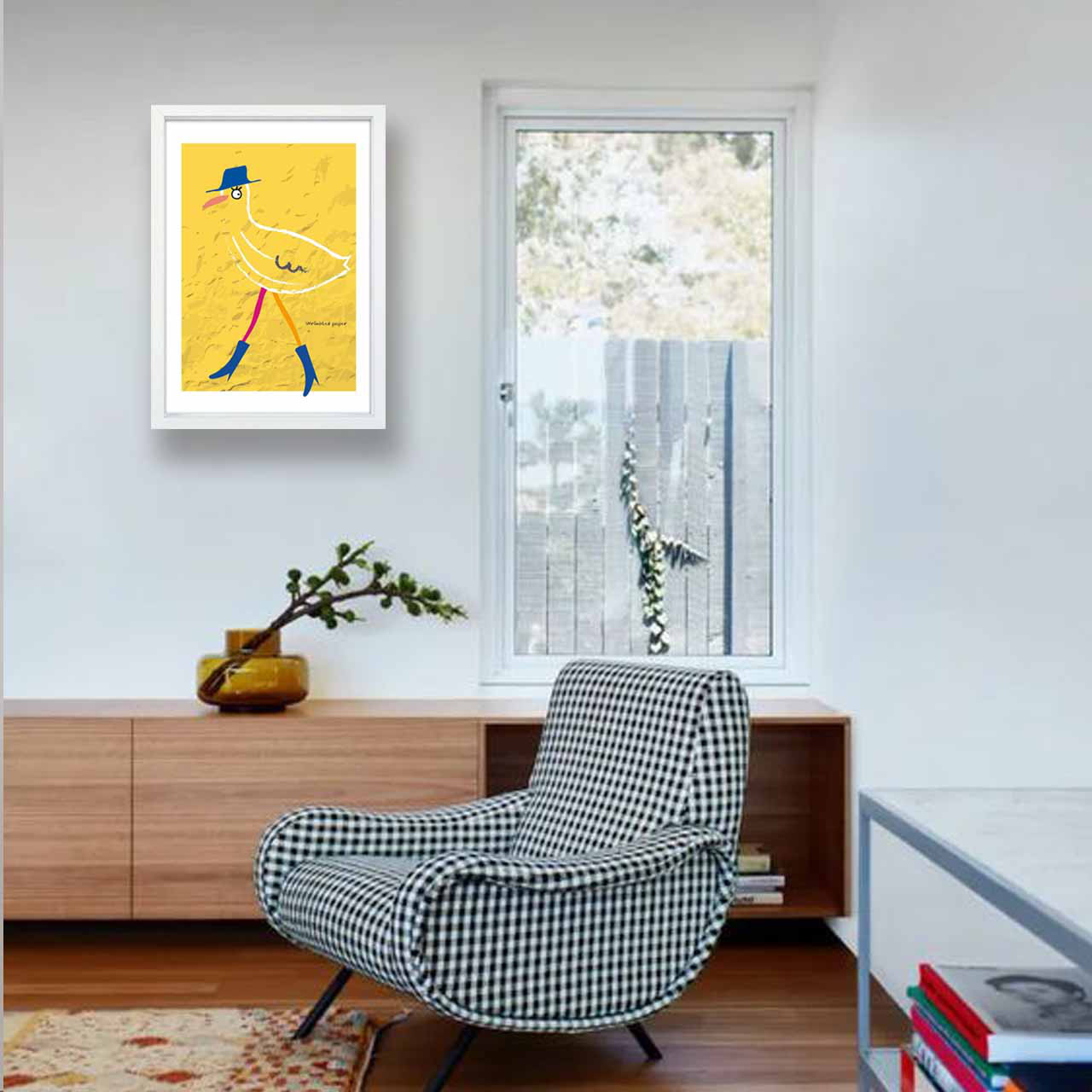 Stylish 　鳥　イラスト　ポスター　A4 A3 A2 A1　アート  　アートポスター　sei検索新着順　2484