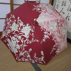 ぼかし・唐花模様の日傘（傘袋付き） 6枚目の画像