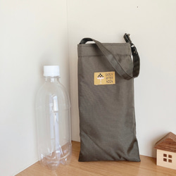 マイクロファイバー×ナイロンのバッグ（折り畳み傘、ペットボトル入れに） 1枚目の画像